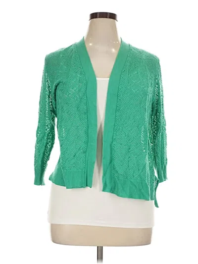 Pre-owned Verve Ami Cardigan Sweater In Green