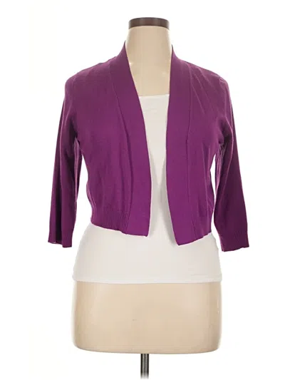 Pre-owned Verve Ami Cardigan Sweater In Purple