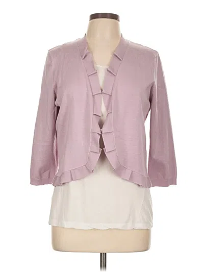 Pre-owned Verve Ami Cardigan Sweater In Purple