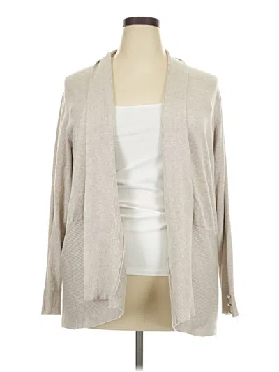 Pre-owned Verve Ami Cardigan Sweater In Tan
