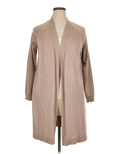 Pre-owned Verve Ami Cardigan Sweater In Tan