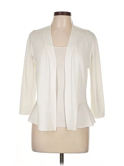 Pre-owned Verve Ami Cardigan Sweater In White