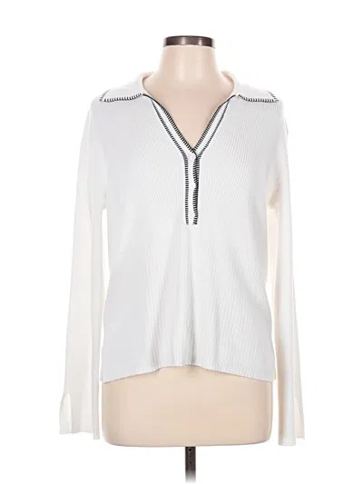 Pre-owned Verve Ami Cardigan Sweater In White