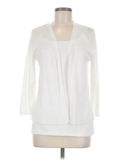 Pre-owned Verve Ami Cardigan Sweater In White