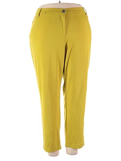 Pre-owned Verve Ami Casual Pants In Yellow