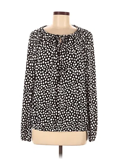 Pre-owned Verve Ami Long Sleeve Blouse In Black