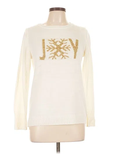 Pre-owned Verve Ami Pullover Sweater In White