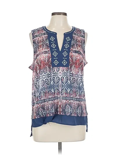 Pre-owned Verve Ami Sleeveless Blouse In Blue