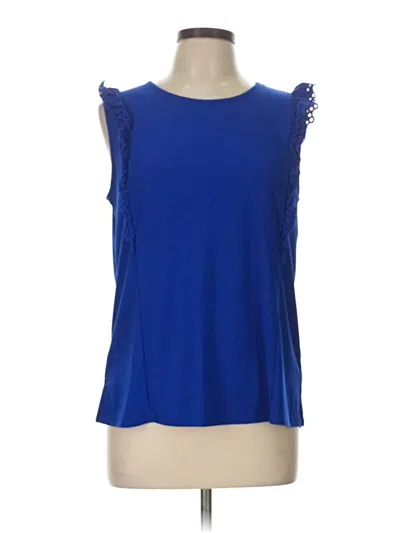 Pre-owned Verve Ami Sleeveless Blouse In Blue