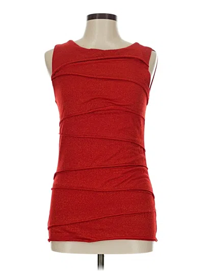 Pre-owned Verve Ami Sleeveless Top Red Strapless Neckline Tops