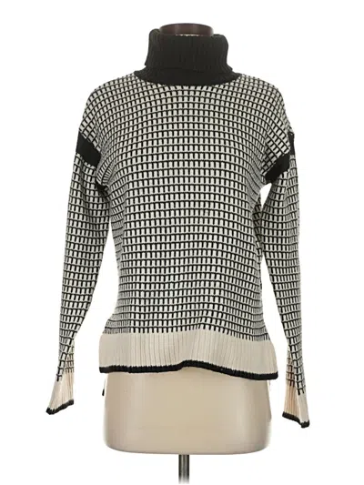 Pre-owned Verve Ami Turtleneck Sweater In Silver