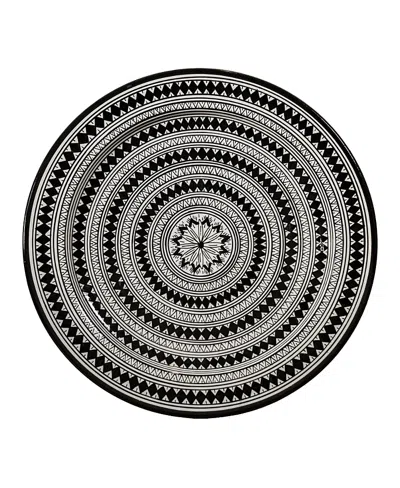 Verve Culture Ceramic Safi Platter In Gray