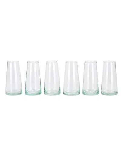 Verve Culture Champagne Glasses, Set Of 6 In Transparent