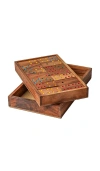 Verve Culture Dominoes In Brown