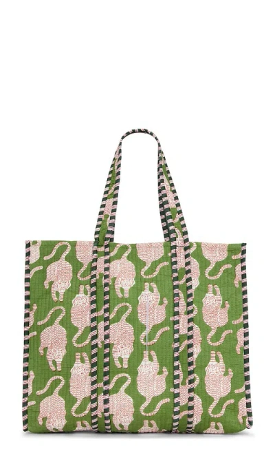 Verve Culture Feline Tote 토트 In Green