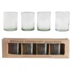 Verve Culture Set Of 4 Clear Handblown Glasses In Clear