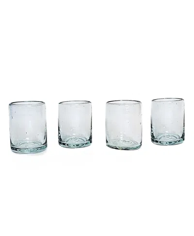 Verve Culture Handblown Shotglasses - Set Of 4 In Transparent