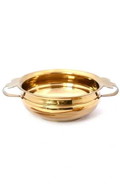 Verve Culture Handi Serving Bowl In Gold