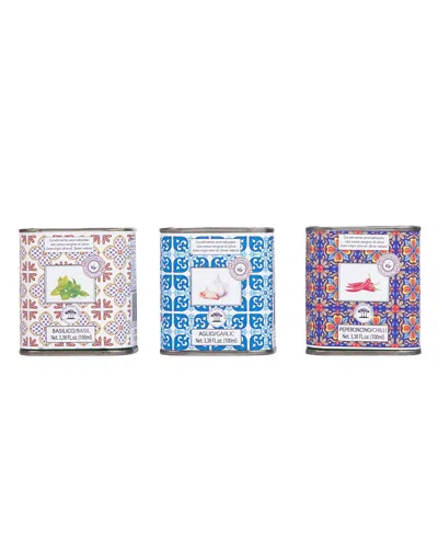 Verve Culture Infused Evoo Gift Set In Box (basil, Chili, Garlic) In Multi