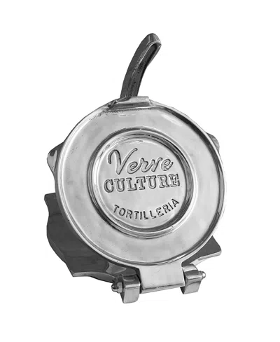 Verve Culture Large Tortilla Press Polished Aluminum In Silver