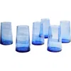 Verve Culture Moroccan Cone Glass Large In Blue