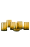 Verve Culture Moroccan Cone Glass Small In Amber