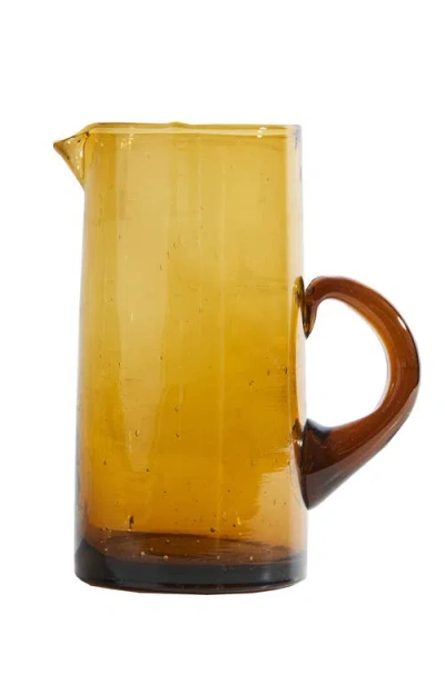 Verve Culture Moroccan Cone Jug In Amber