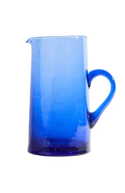 Verve Culture Moroccan Cone Jug In Blue