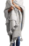 Verve Culture Moroccan Cotton Blanket In Off White