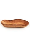 Verve Culture Italian Olivewood Boat Shaped Bowl With Live Edges