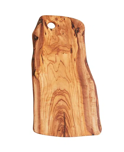 Verve Culture Olivewood Charcuterie Board With Hole In Yellow