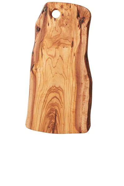 Verve Culture Olivewood Charcuterie Board With Hole Handle In Brown