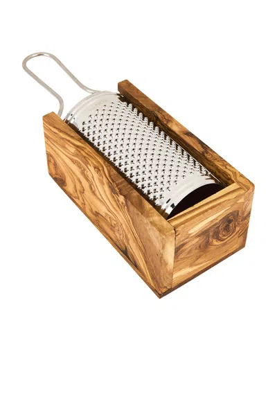 VERVE CULTURE OLIVEWOOD PARMESAN CHEESE BOX GRATER