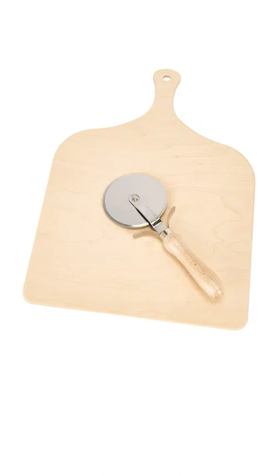 Verve Culture Pizza Set With Peel & Slicer In Pink