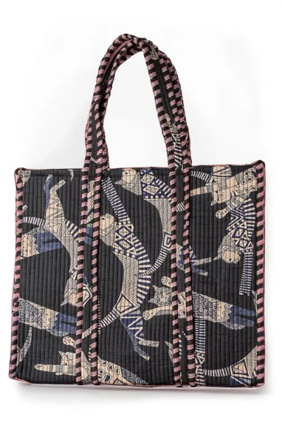 Verve Culture Quilted Feline Tote