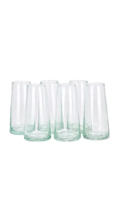 Verve Culture Set Of 6 Champagne Glass In White