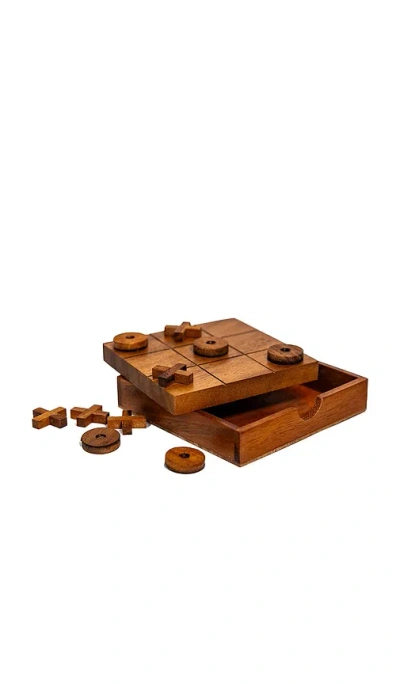 Verve Culture Tic Tac Toe In Brown