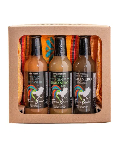 Verve Culture Trio Of Hot Sauces With Servilleta In Multi