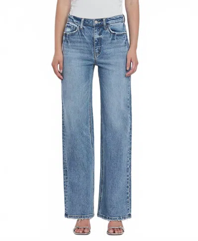 Vervet By Flying Monkey 90's Super High Rise Wide Jeans In Leaping Water In Multi