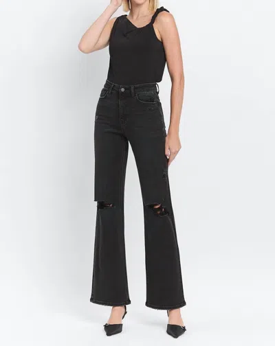 Vervet By Flying Monkey 90's Vintage Flare Jeans In Black