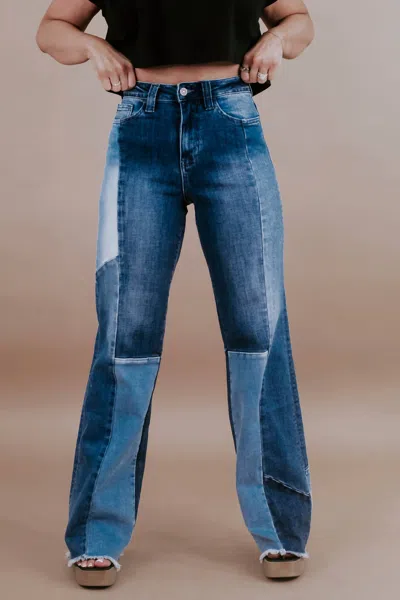 Vervet By Flying Monkey 90's Vintage Loose Fit Denim Jeans In Blue