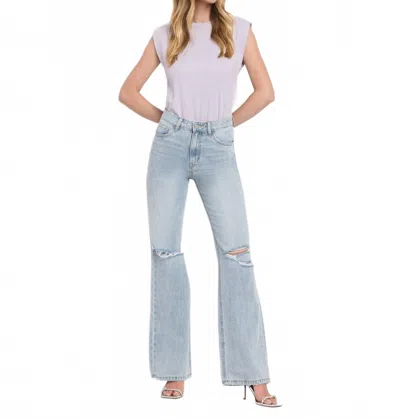 Vervet By Flying Monkey 90's Vintage Super High Rise Flare Jeans In Blue