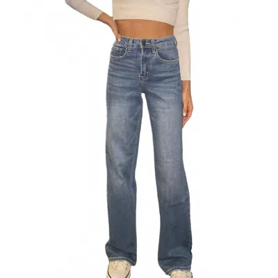 Vervet By Flying Monkey 90's Vintage Super High Rise Loose Jeans In Acid Wash In Blue