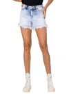 Shop Vervet By Flying Monkey Acid Wash High Rise Short In Wolferstorn In Multi
