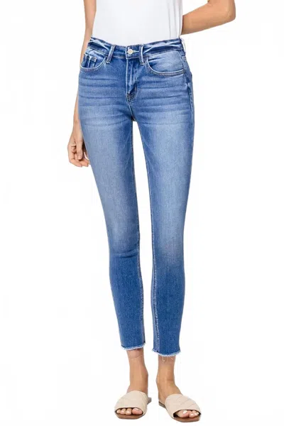 Vervet By Flying Monkey Amber Mid-rise Skinny Jeans In Blue