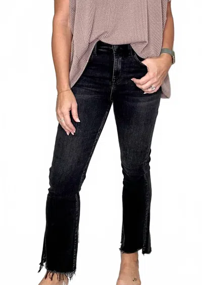 Vervet By Flying Monkey Auburn Crop Vervet Jean In Black