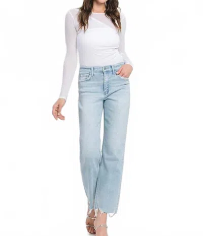 Vervet By Flying Monkey Ava Slim Wide Jeans In Blue