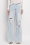 Vervet By Flying Monkey Avenida Jeans In Light Wash In Blue