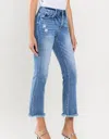 Vervet By Flying Monkey Can't Crop This Feeling Kick Flare Jean In Lt Wash In Multi