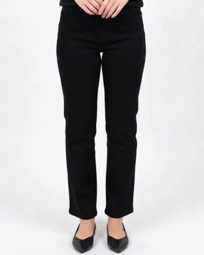 Vervet By Flying Monkey Catchy Straight Leg Jeans In Black